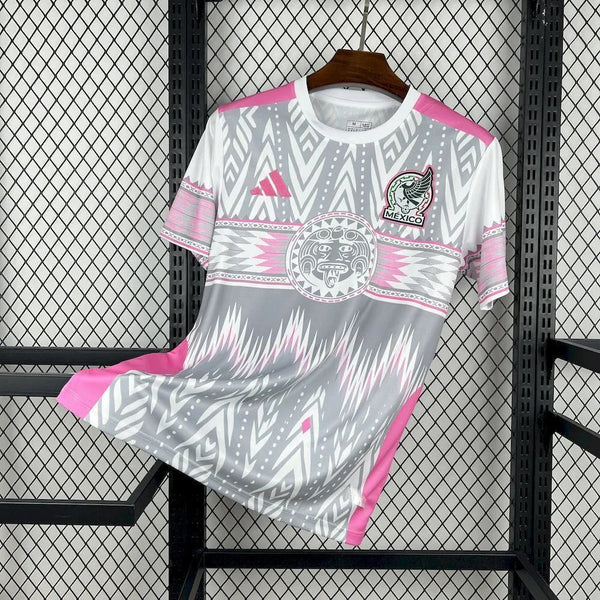 MAILLOT MEXIQUE CONCEPT GRIS ET ROSE 2026
