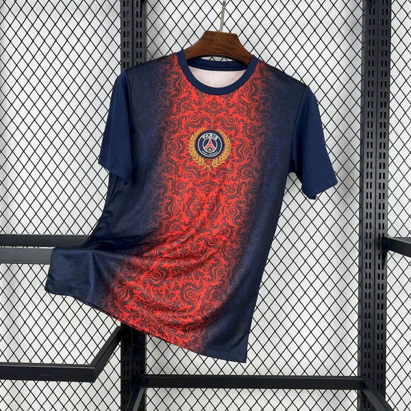 MAILLOT PSG CONCEPT BLEU MARINE ET ROUGE 2025/2026
