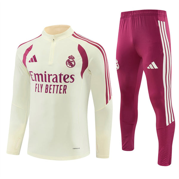 SURVETEMENT REAL MADRID 2026/2027, coloris Beige et bordeaux