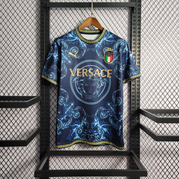 MAILLOT CONCEPT ITALIE X VERSACE BLEU