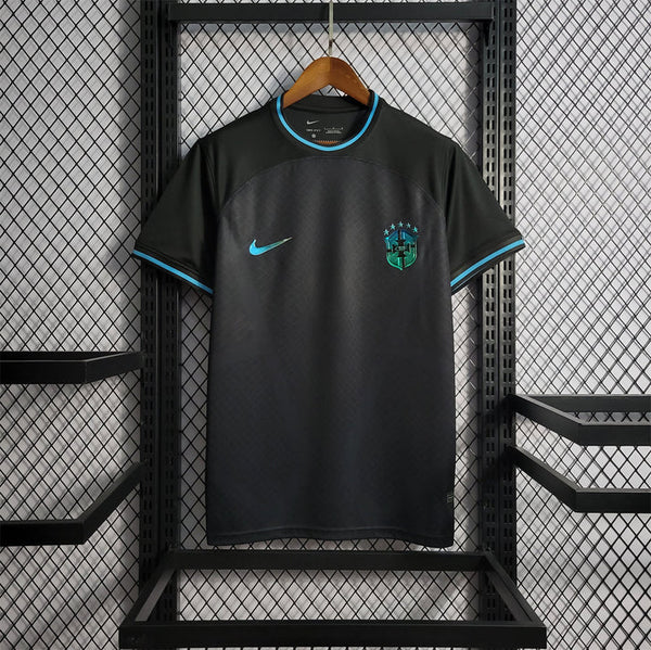 MAILLOT CONCEPT BRÉSIL NOIR ET BLEU