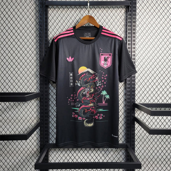 MAILLOT CONCEPT JAPON NOIR ET ROSE