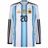 MAILLOT ARGENTINE DOMICILE MANCHES LONGUES COUPE DU MONDE 2026