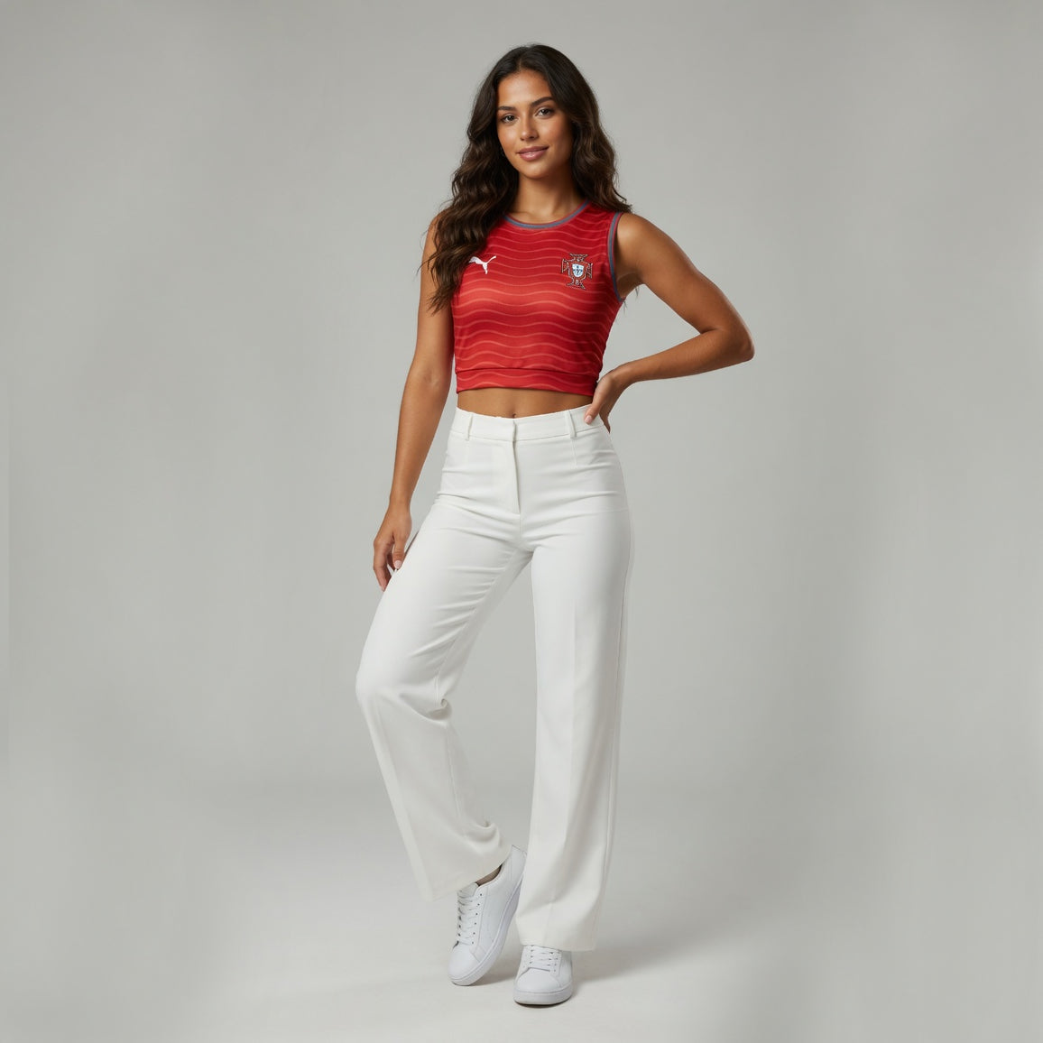 MAILLOT PORTUGAL CROP TOP FEMME DOMICILE 2026/2027