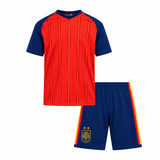 Kit enfant Espagne domicile Coupe du Monde 2026 deux étoiles vu de dos