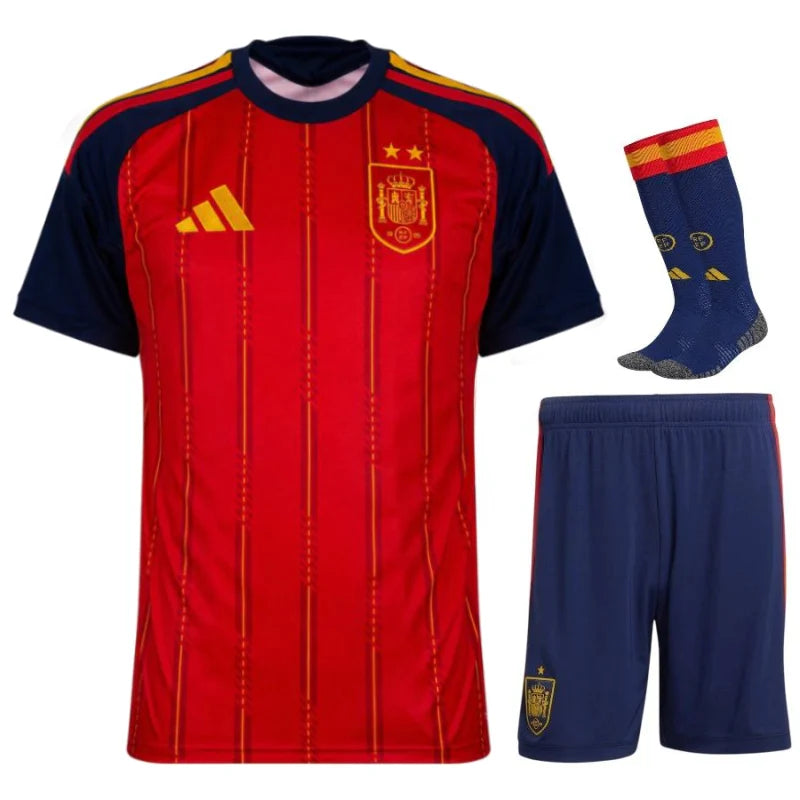 KITS ENFANT/ JUNIOR ESPAGNE DOMICILE COUPE DU MONDE 2026 DEUX ÉTOILES ⭐️⭐️