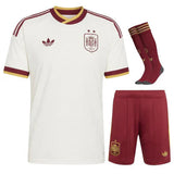 KITS ENFANT/ JUNIOR ESPAGNE EXTERIEUR COUPE DU MONDE 2026 DEUX ÉTOILES ⭐️⭐️