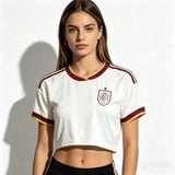 MAILLOT ESPAGNE CROP TOP FEMME EXTERIEUR 2026/2027