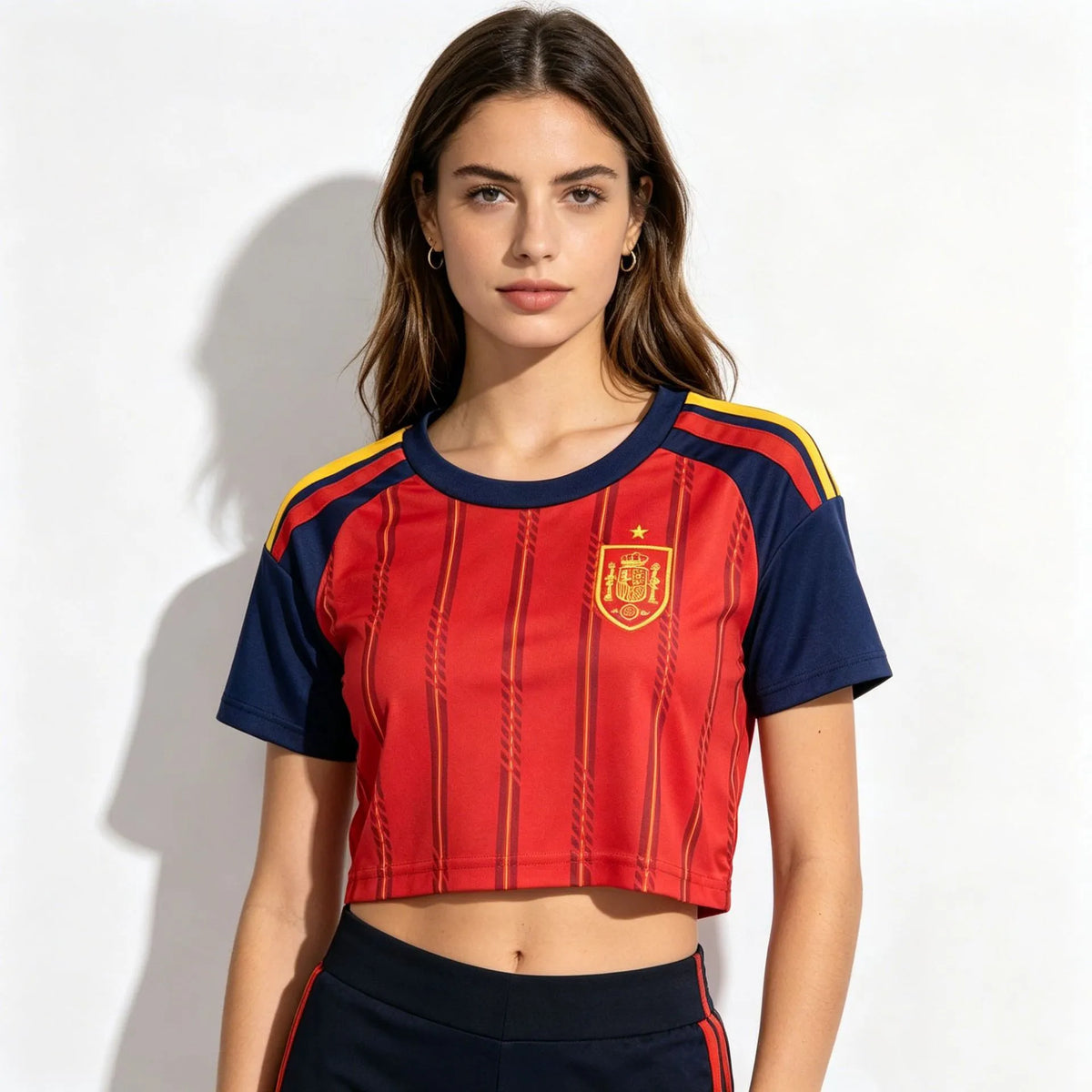 MAILLOT ESPAGNE CROP TOP FEMME EXTERIEUR 2026/2027