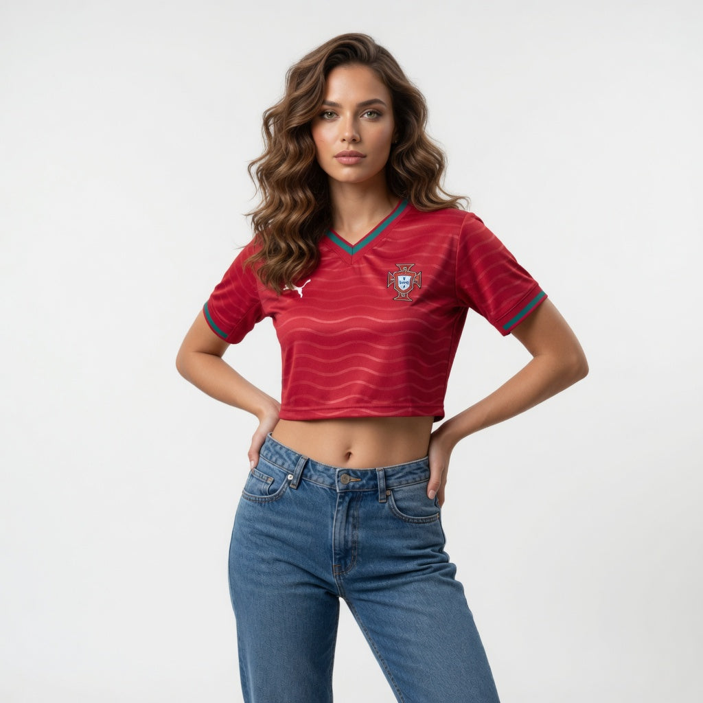 MAILLOT PORTUGAL CROP TOP FEMME 2026/2027
