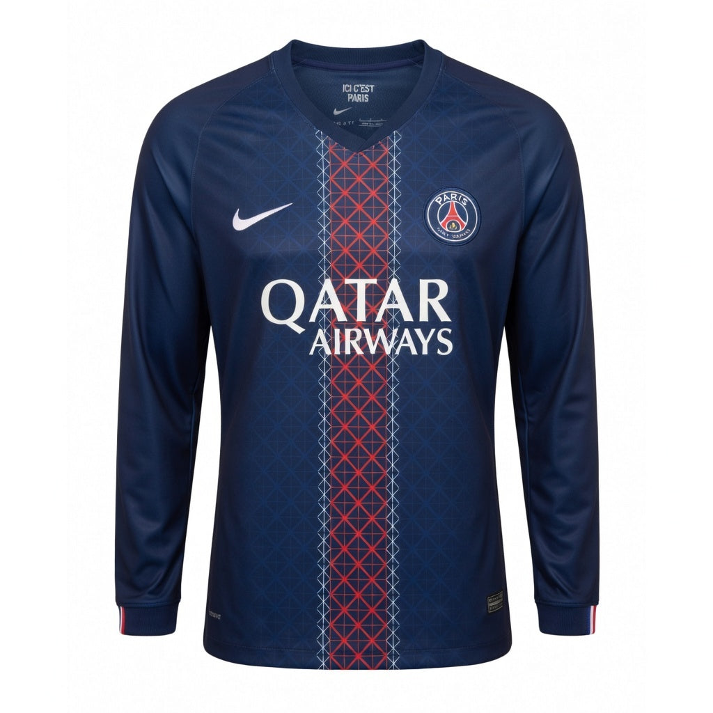 MAILLOT PSG DOMICILE MANCHES LONGUES 2025/2026