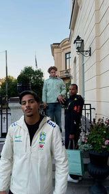 Veste Brésil vert portée